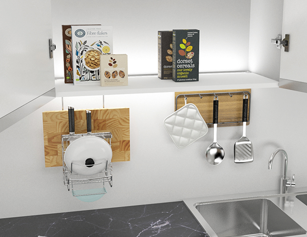 專利三合一感應式吊櫃燈 2