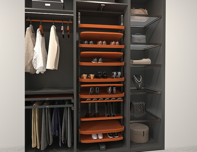180° Swivel Shoe Rack